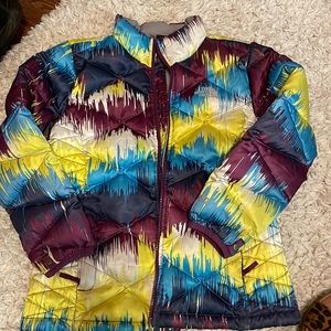 Girls North face sz L jacket